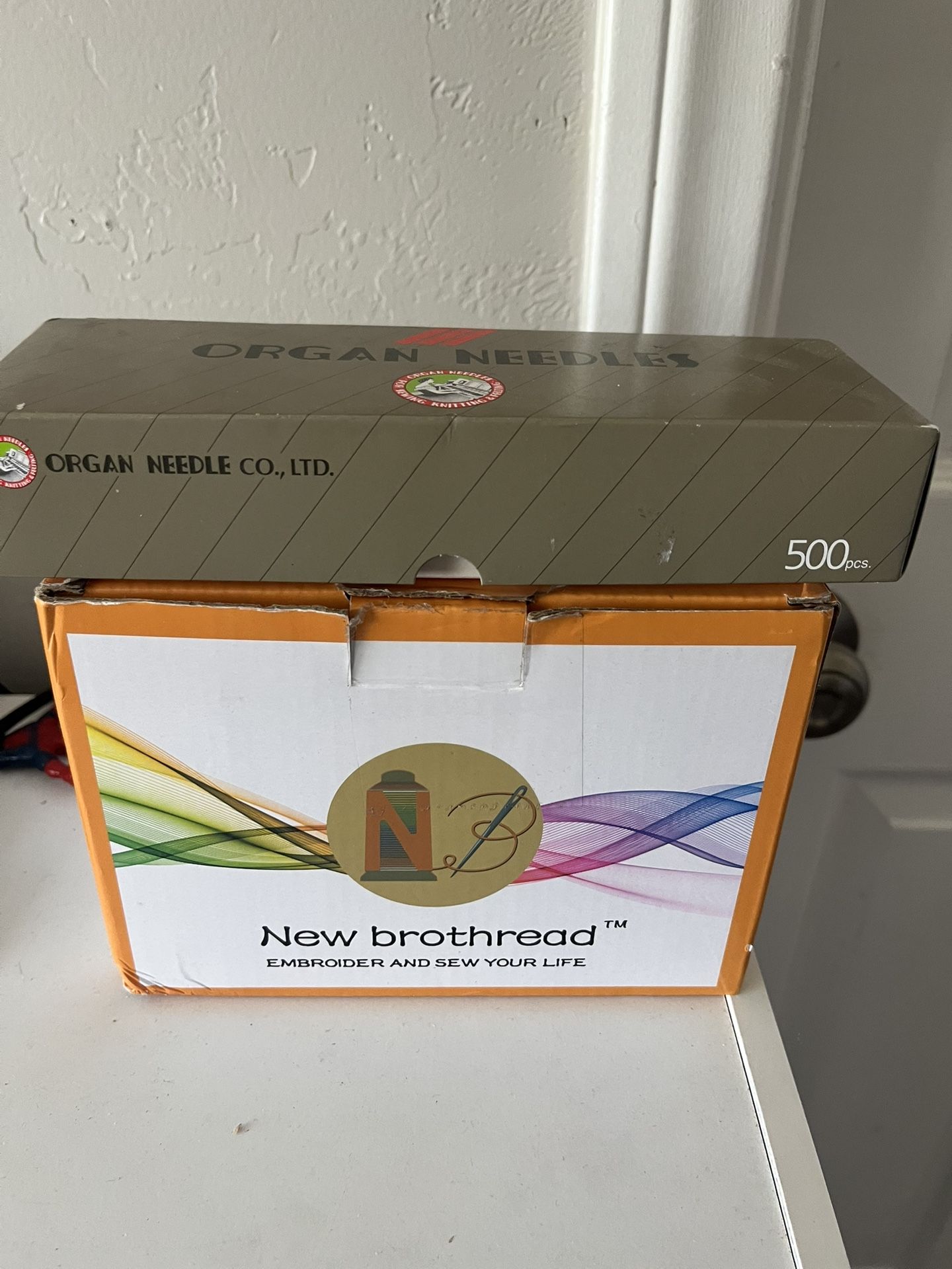 sewing needles and thread