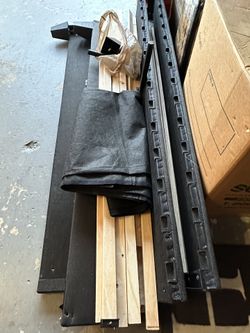 One-year-old California King bed frame for sale.