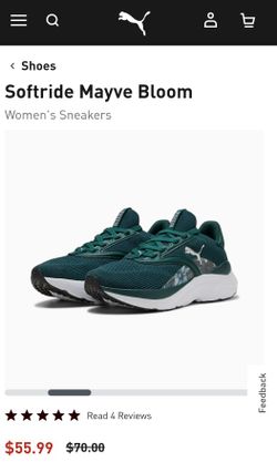 PUMA Size 7 Softride Mayve Bloom