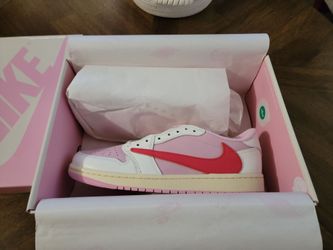 Jordan 1 retro low og sp travis scott sail tropical pink