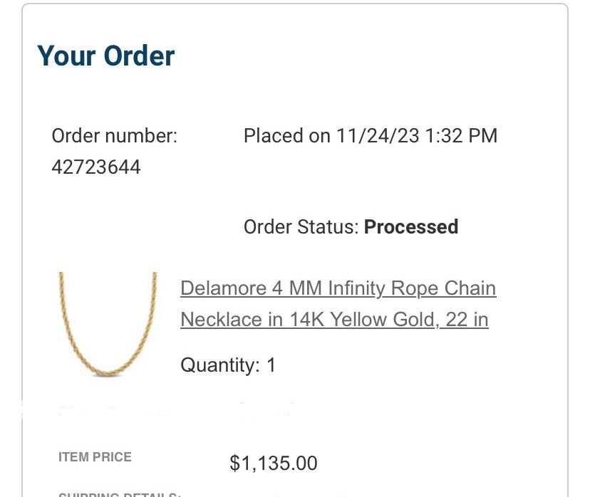 14k Gold 4mm 22 Inch Rope Chain