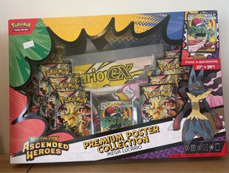 Pokemon Ascended Heroes Premium Poster Collection Mega Lucario New