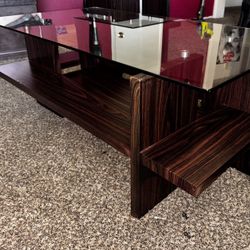 Art Deco Glass Coffee Table and Side Table