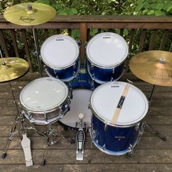 Remo Drum Set, Percussion Plus Snare, Cymbals