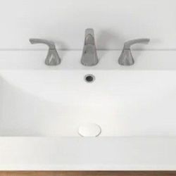 Eridanus Tucson 36 in. W x 18 in. D Vitreous China Single Sink Vanity Top in White with 3-Faucet Holes (8 in. Widespread)