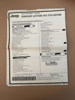 2016 Jeep Renegade