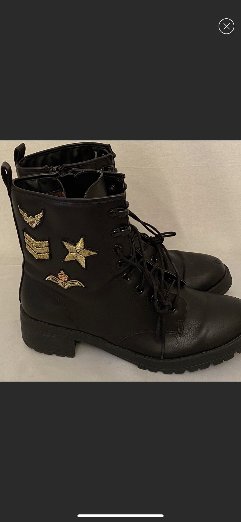 MADDEN GIRL Size 10 Eloise Combat Boots Military Army 10