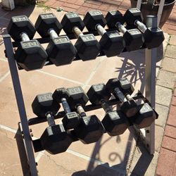 Rubber Weight Set 5lb - 25lb