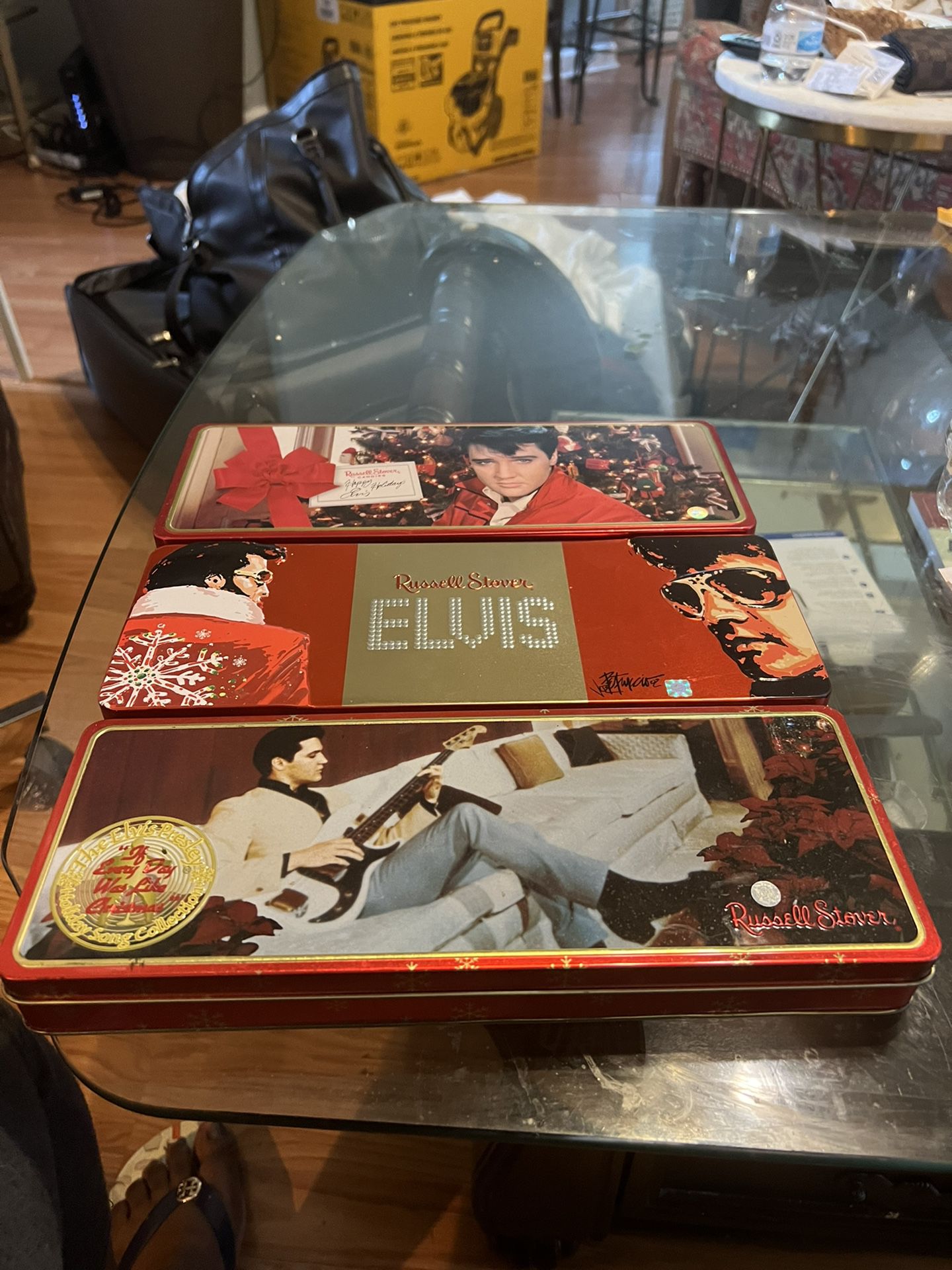 Elvis Christmas Tins