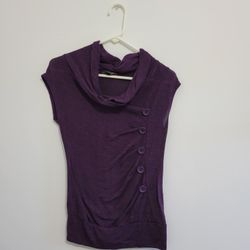 Purple Pull-over Blouse - Small