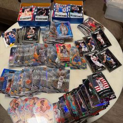 Huge Basketball Card Bulk Lot - Panini Prizm, Bowman U, Contenders + Boxes
