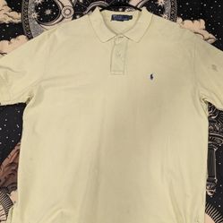 Polo By Ralph Lauren - Yellow Polo Shirt XL