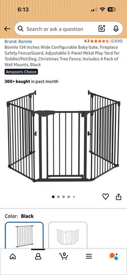 Baby Gate 5 Panel 122x29