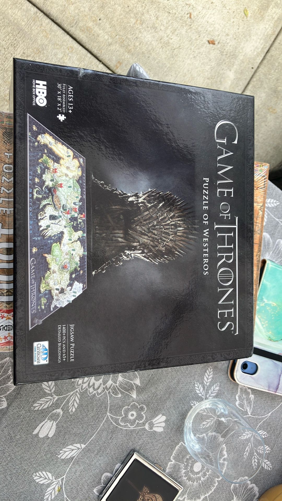 Game Of Thrones Puzzle, Age 13+, 1400 Pieces, New, Unopened