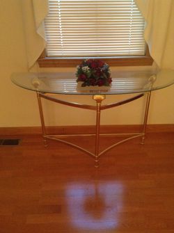 Glass top formal living room end tables