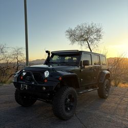 2008 Jeep Wrangler Unlimited Sahara 4x4 – Off-Road Upgrades (Lift, Snorkel, Winch) – Rebuilt Title