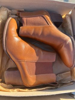 Tan short Boots size 8.5