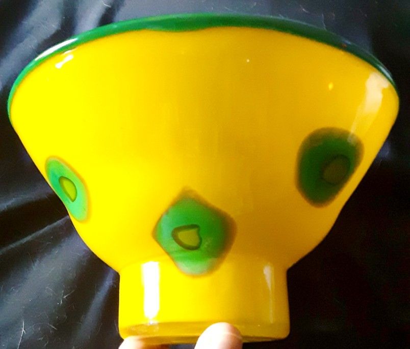 Vintage Glass Fruit Bowl