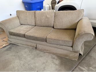 Chenille couch from Restoration Hardware