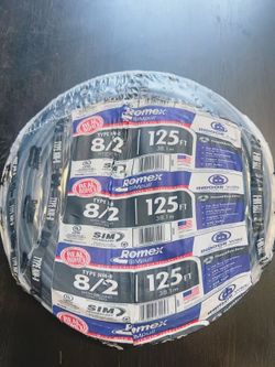 romex 8/2 125ft 200$