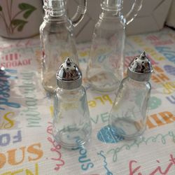 Princess House Salt ,Pepper And Vinegar ,Olive 