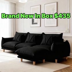 Black Modular Couch 🛋️ Brand New Sealed In Box 📦 Delivery Extra Cost 💲 