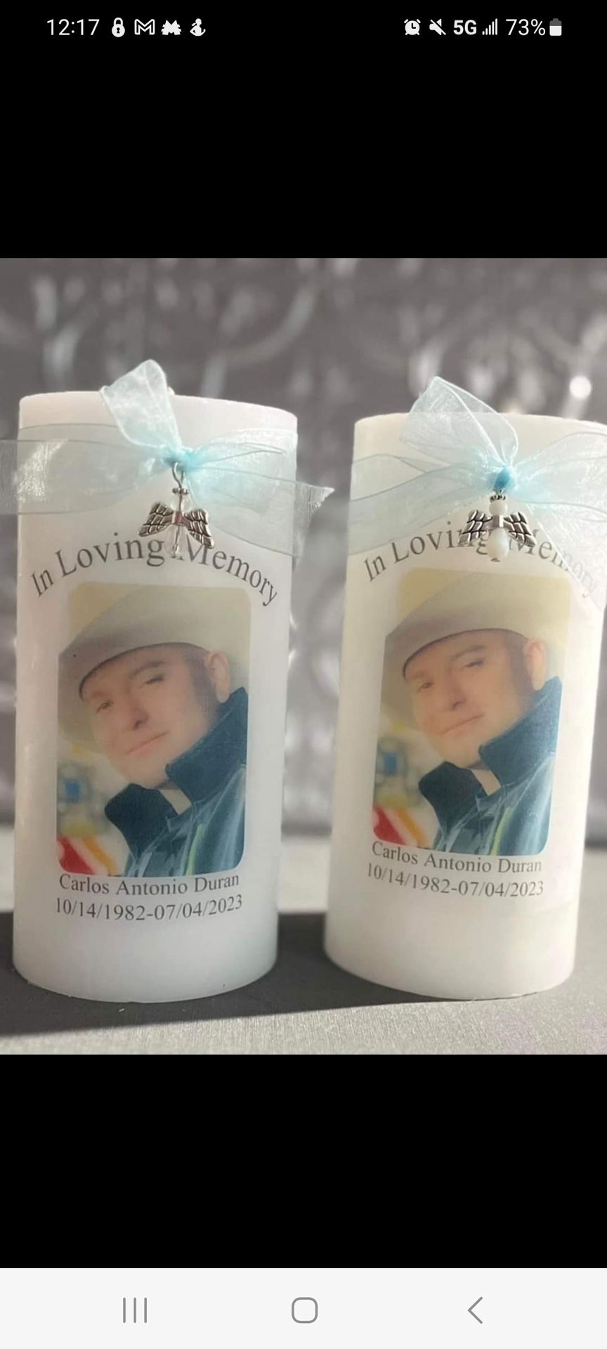 Flameless Memorial Candles 
