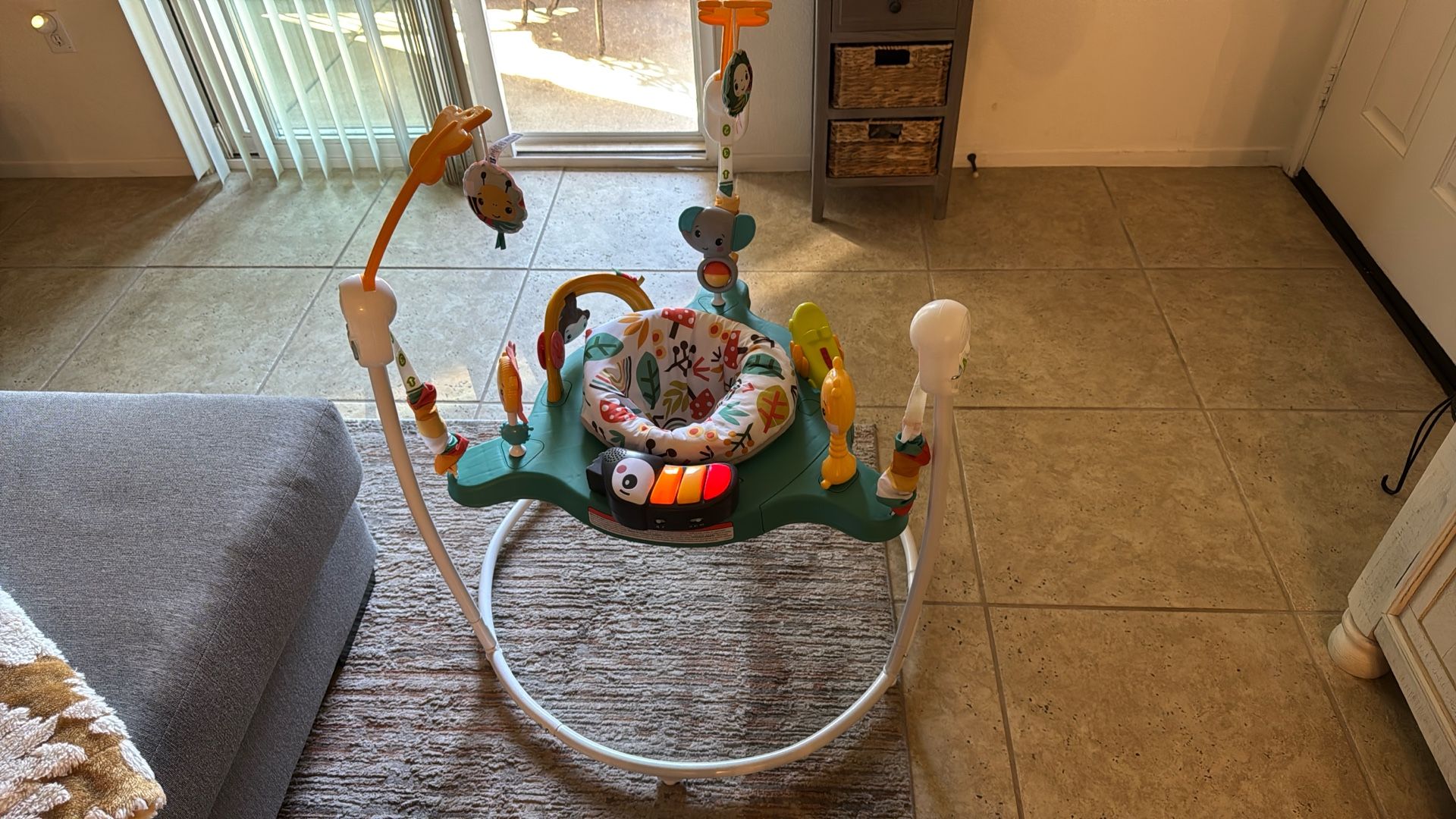 Fisher-Price Whimsical Forest Jumperoo activity center.