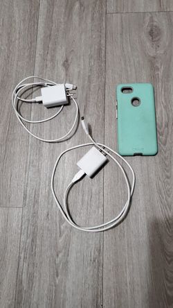 Google pixel oem 2xl 3xl 4xl chargers and two cases