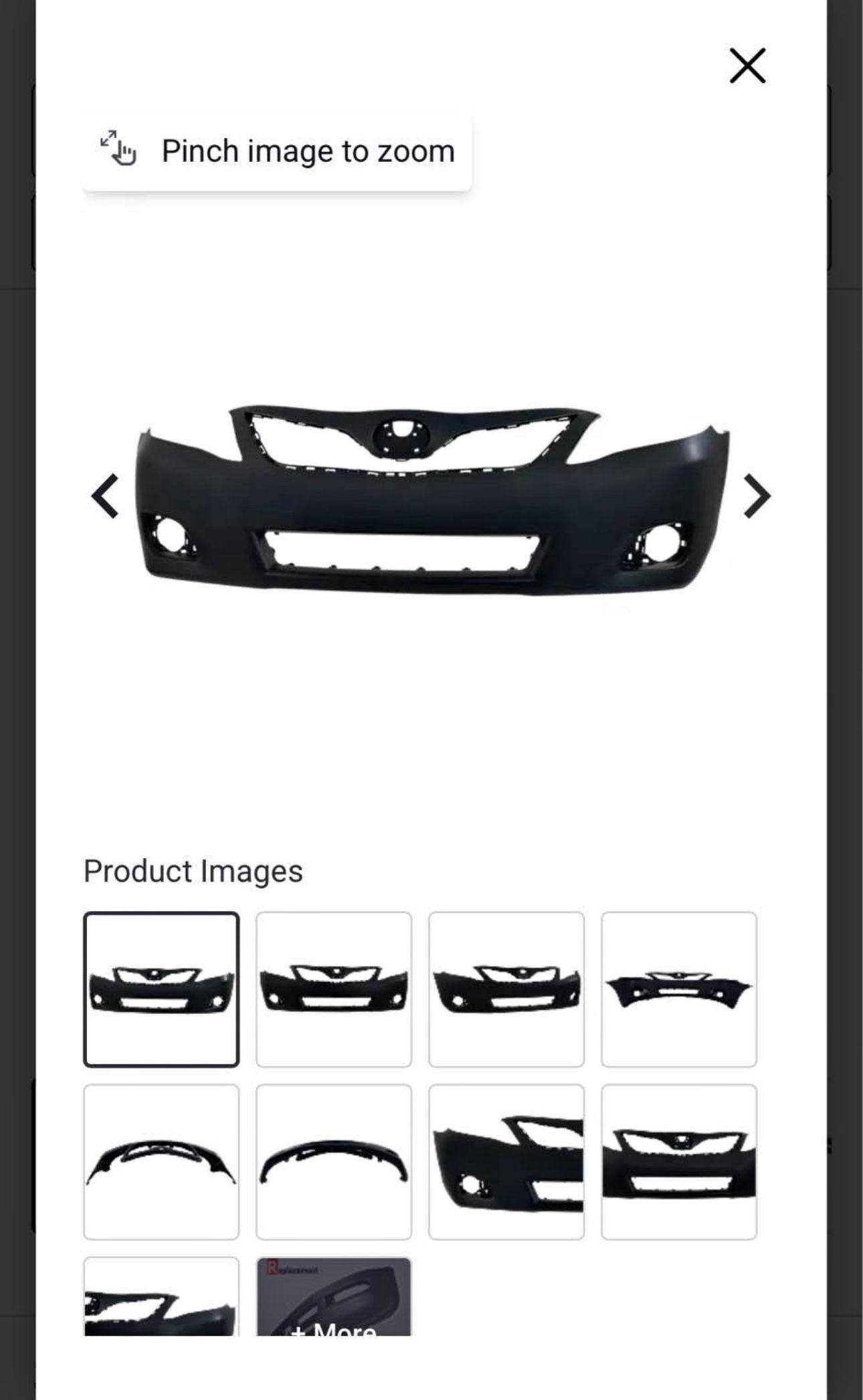 Toyota Camry 2007 To 2011 Front Bumper Brand New