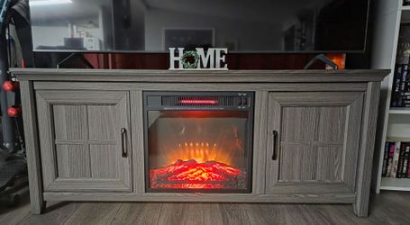 Fire place tv stand