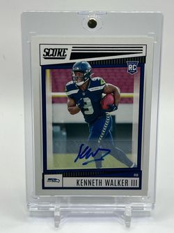 2022 Panini Score Kenneth Walker III Autograph Rookie No.329