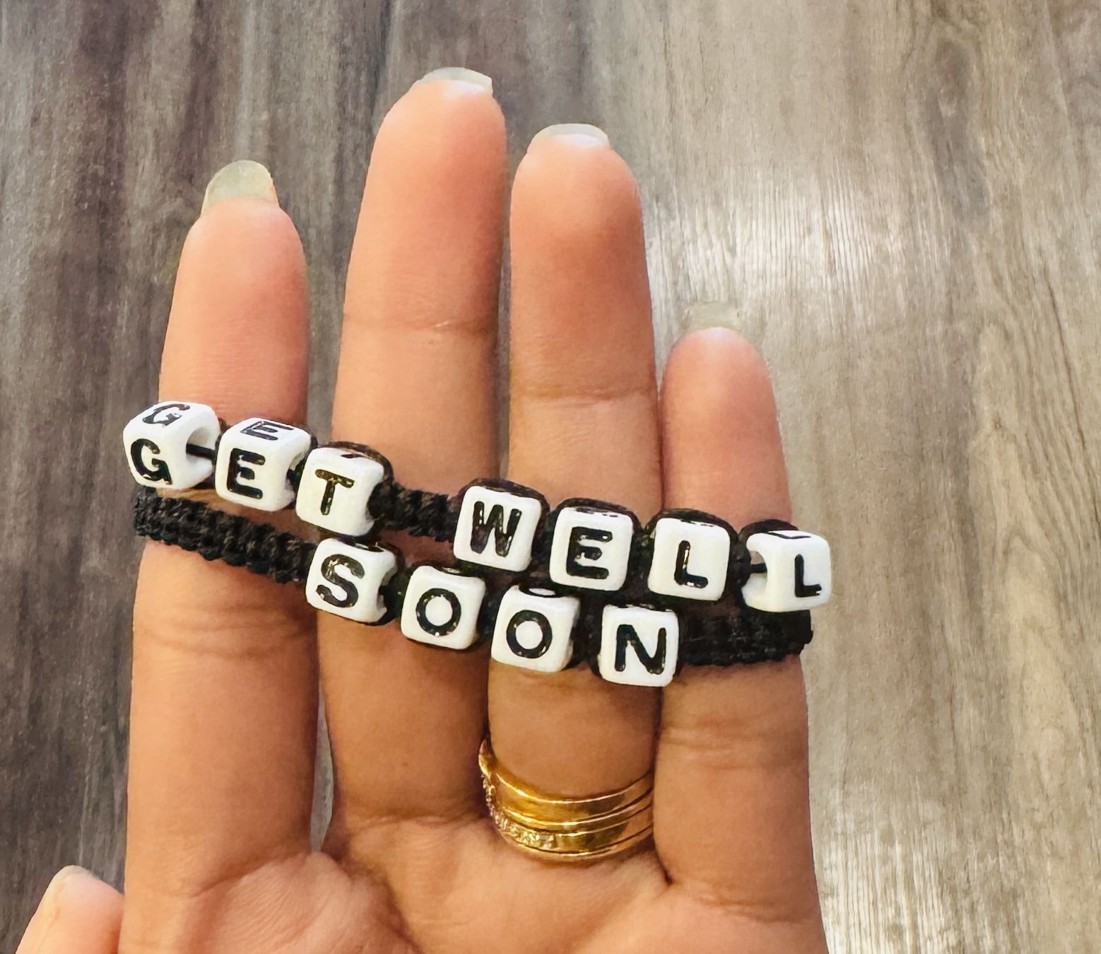 Adjustable Get Well Soon Bracelet 