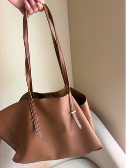 FREE BROWN TOTE BAG CAN BE USED AS A DIAPER BAG