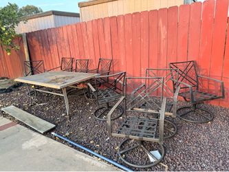 Table and 8 chairs