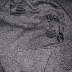 Ring Of Fire Hoodie   Grey