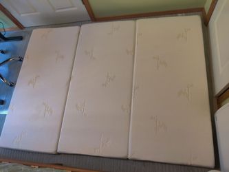 Tri-Fold Memory Foam Queen Mattress
 4in