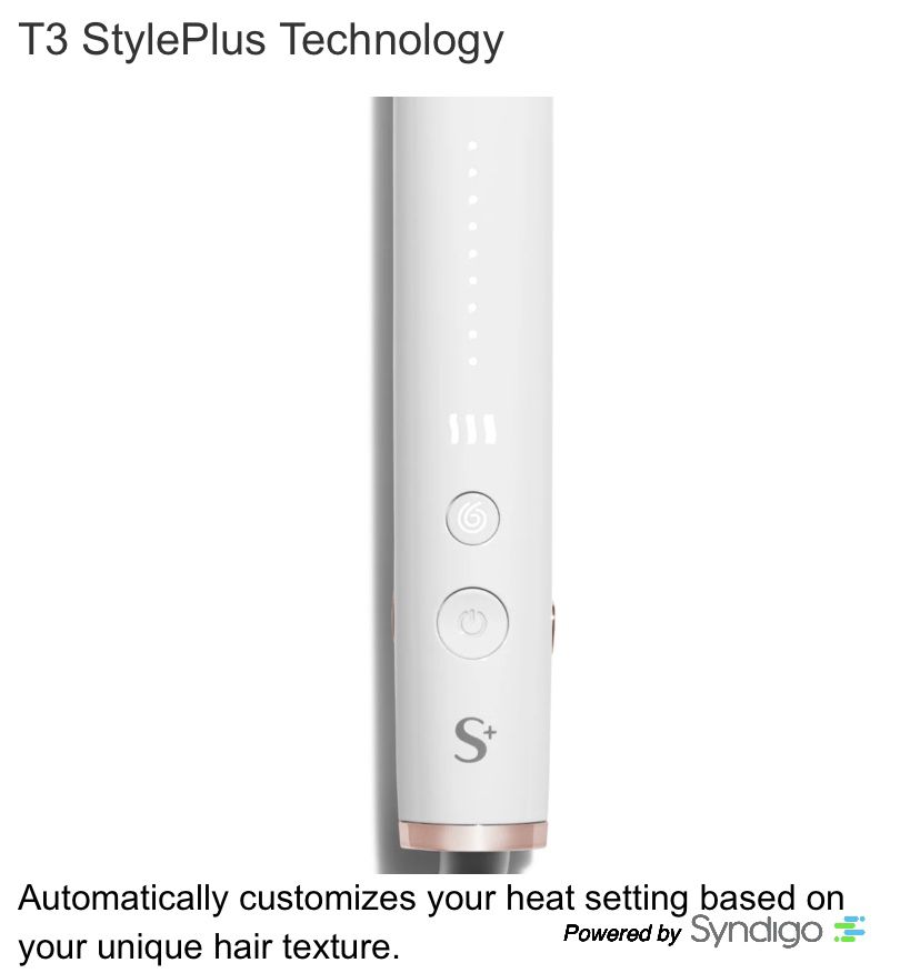 New T3 SinglePass StlyePlus 1Inch Algorithmic Straightening & Styling Iron 9 Heat Mod77590 / 20 Set