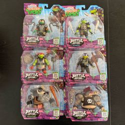 TMNT Battle Arena Action Figures - Complete Set of 6