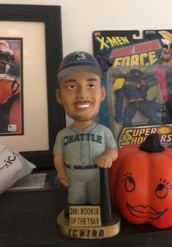 Two ichiro collector bobble heads