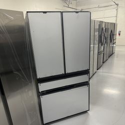 New 4 Door Fridge Bespoke Double Drawer Water Ice Panel Ready 1 Year Warranty 