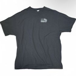 Black Vintage 90s American Flag Cross Graphic Tee