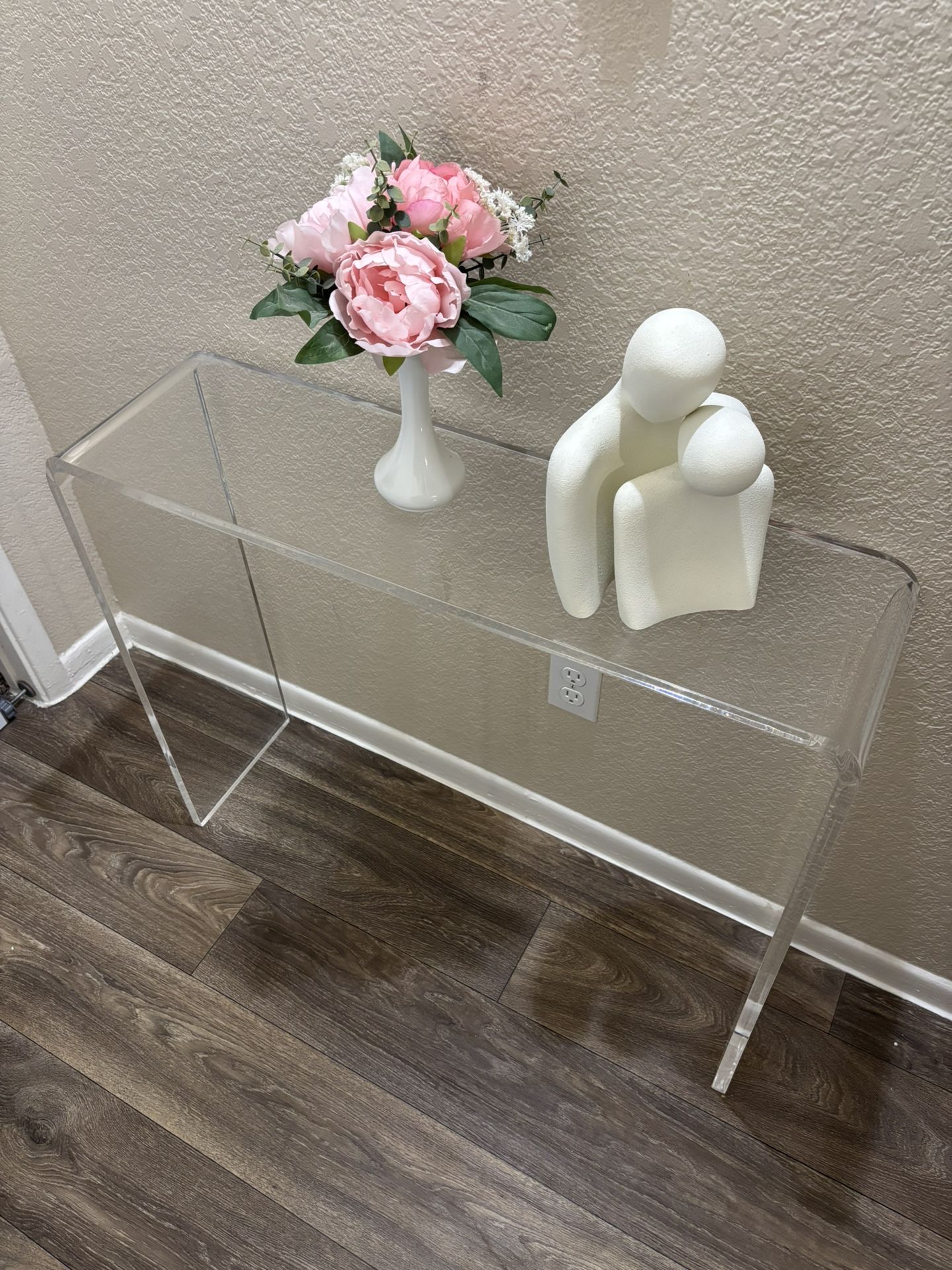 acrylic table measurements length 32, width 10, height 27