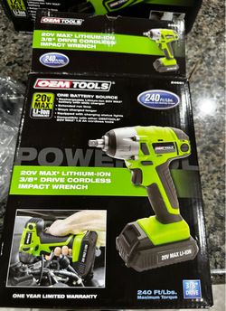 Power Ratchet & Impact Wrench  Set