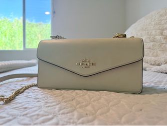 Coach Klare Envelope Crossbody Bag - Beige and Gold