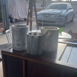 Grey Marble Containers