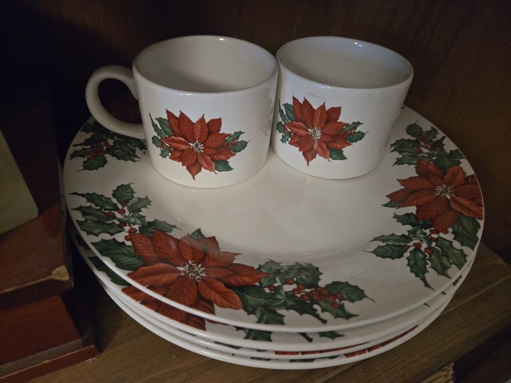 Xmas Dishes N Other Decor