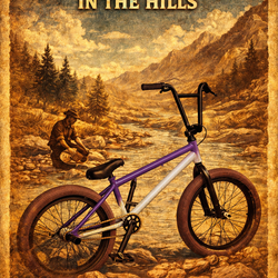 BMX Freestyle Bike Purple White Custom Build 20” LAGOS Tires Street Park