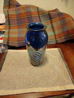 Hand Painted Glass Vase