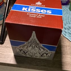 Crystal Hershey Kiss Candy Dish 